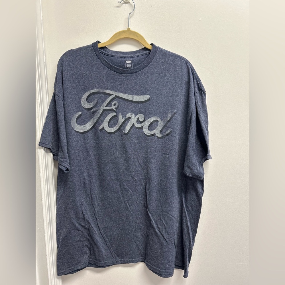 Ford Men's Heather Blue Short Sleeve Tee